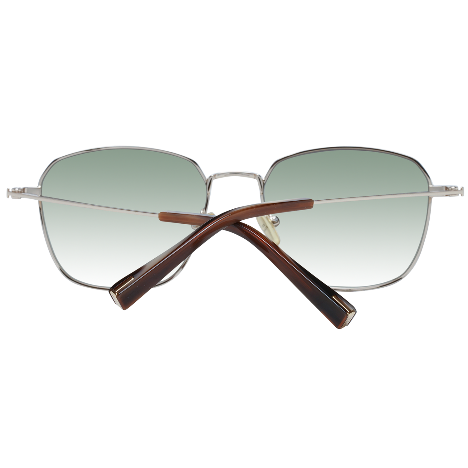 Sunglasses by Ted Baker for men in viscose cotton canvas and gradient, gold & green presents a sumptuous silhouette, featuring gold coloured frame and full-rim square frame design with category-3-dark-tint gradient lens for a sumptuous look.