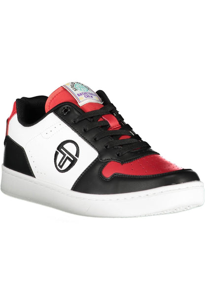 Sneakers by Sergio Tacchini for men in polyester black & signature presents a sumptuous silhouette as Men's Fashion Polyester Sneakers, expertly defined by a sumptuous fashion style for a sumptuous, high-fashion look.