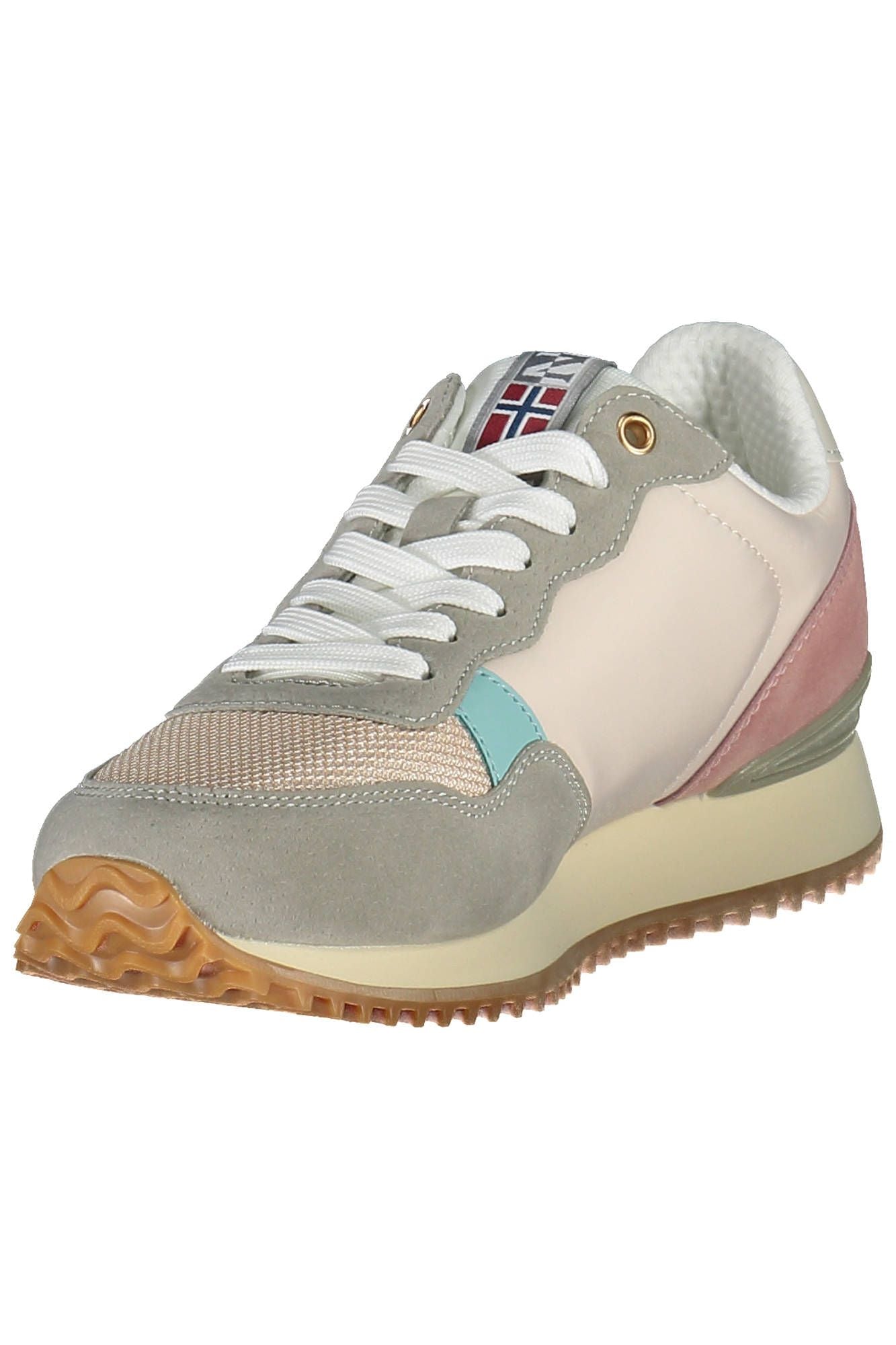 Sneakers by Napapijri for women in polyester & polyethylene pink presents a sumptuous silhouette from the Women's Casual Polyester & Polyethylene Sneakers collection, showcasing a sumptuous casual style for an elevated aesthetic.
