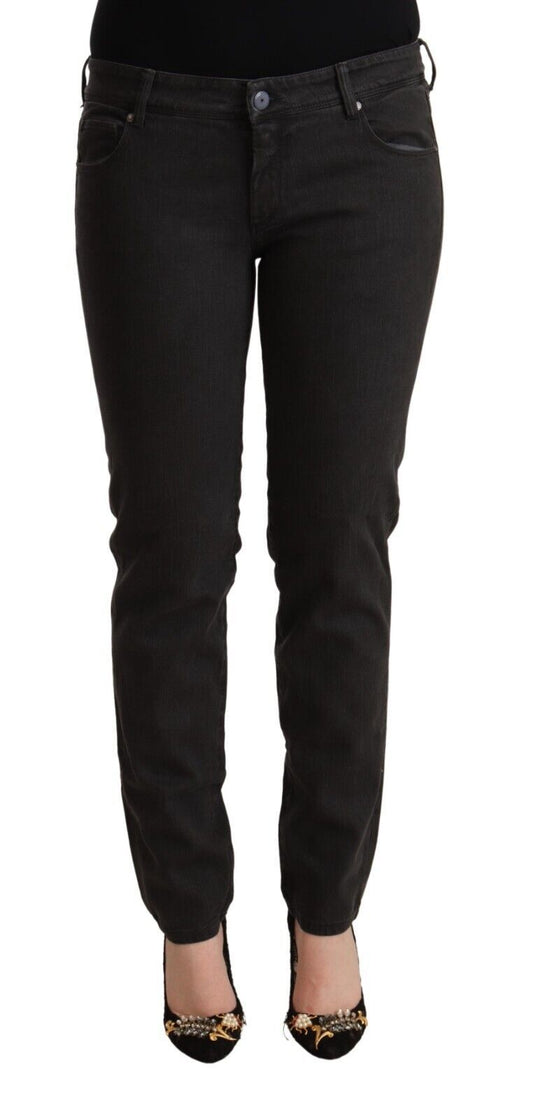 Ermanno Scervino Ladies' Black Low Waist Skinny Denim Cotton Jeans