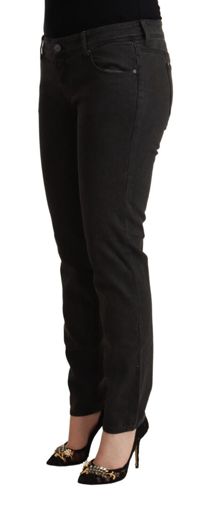 Ermanno Scervino Ladies' Black Low Waist Skinny Denim Cotton Jeans
