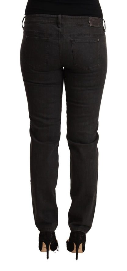 Ermanno Scervino Ladies' Black Low Waist Skinny Denim Cotton Jeans