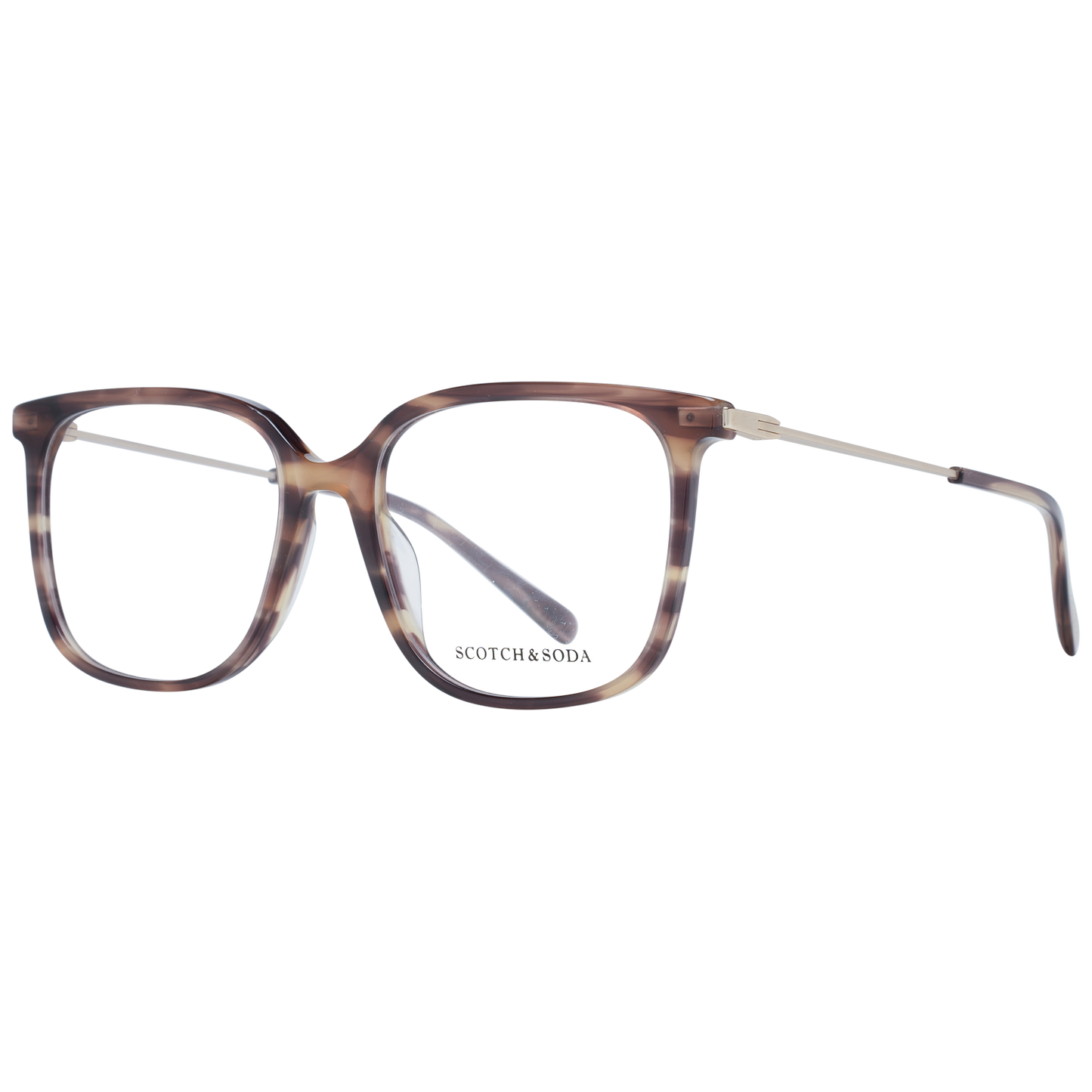 Eyeglasses Frames by Scotch & Soda for women in plastic polyamide and brown showcases a refined silhouette, detailed with a brown coloured frame finish and a sophisticated full-frame frame design.