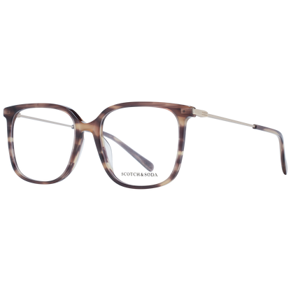 Eyeglasses Frames by Scotch & Soda for women in plastic polyamide and brown showcases a refined silhouette, detailed with a brown coloured frame finish and a sophisticated full-frame frame design.