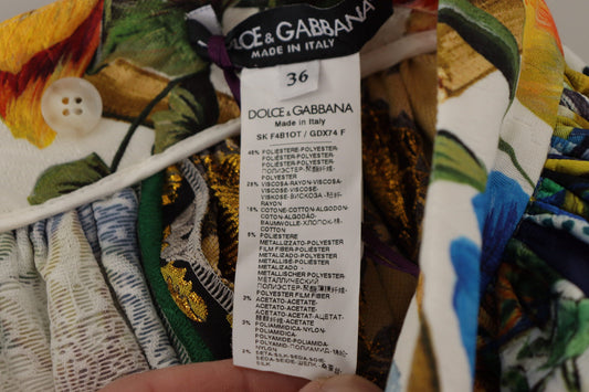 Dolce & Gabbana Multicolour Patchwork Sicily Long Maxi Skirt