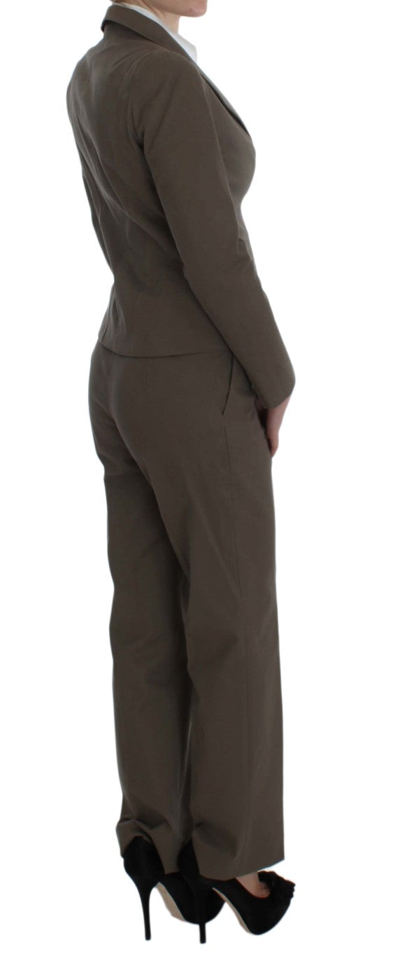 Bencivenga ladies' Beige Wool Cotton Pant & Blazer Suit