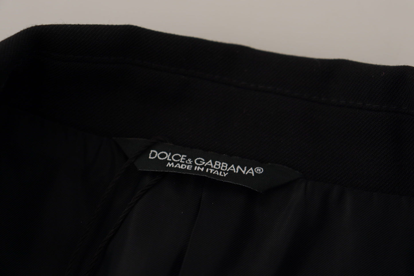 Dolce & Gabbana Men's Black Double Breasted Coat Blazer Jacket