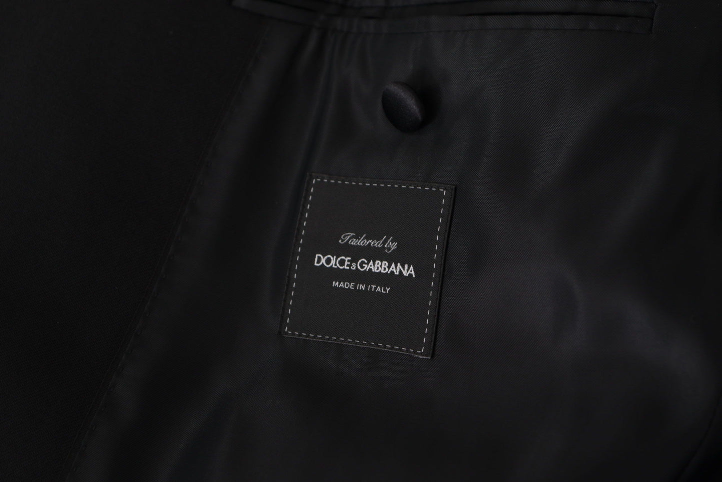 Dolce & Gabbana Men's Black Double Breasted Coat Blazer Jacket