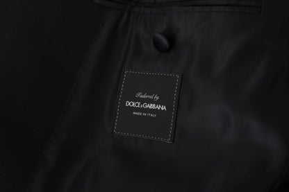 Dolce & Gabbana Men's Black Double Breasted Coat Blazer Jacket