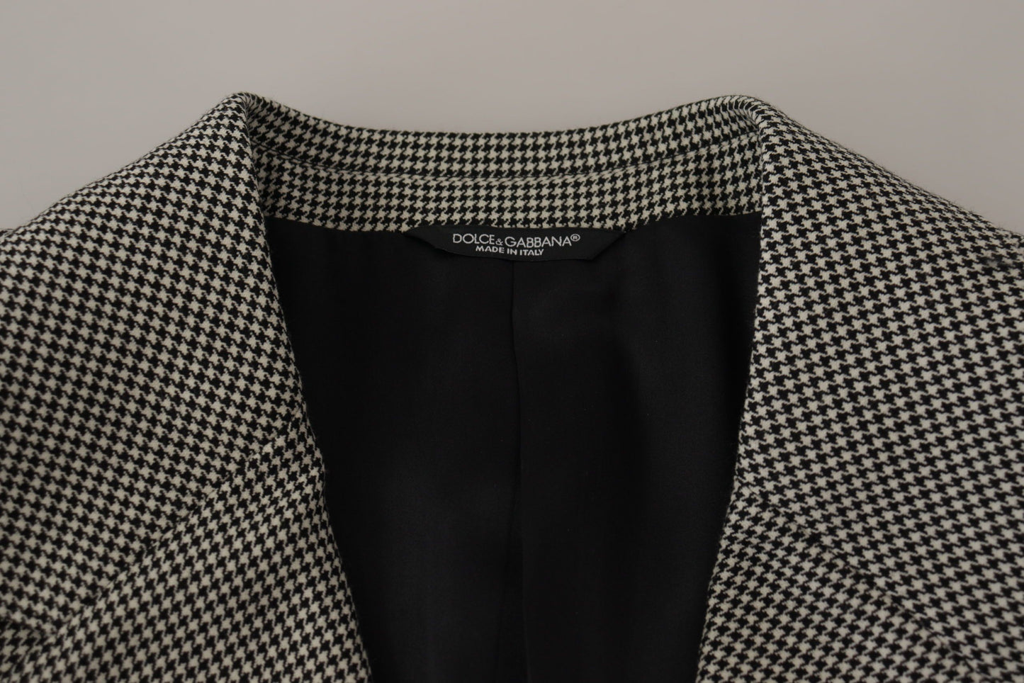 Dolce & Gabbana Men's Grey Checkered Single Breasted Jacket Blazer