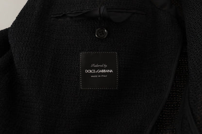 Dolce & Gabbana Men's Black Single Breasted Coat Men Blazer
