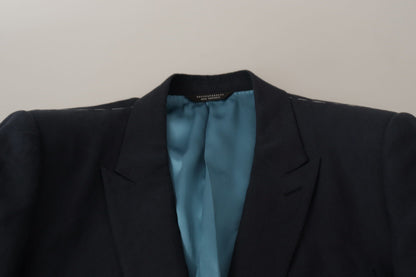 Dolce & Gabbana Men's Dark Blue ALTA SARTORIA Jacket Coat Blazer