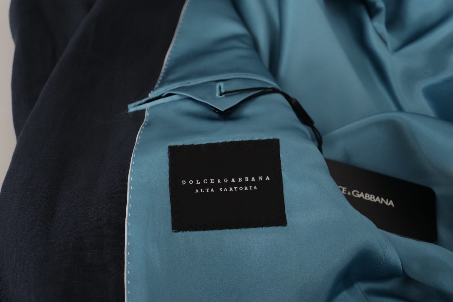 Dolce & Gabbana Men's Dark Blue ALTA SARTORIA Jacket Coat Blazer