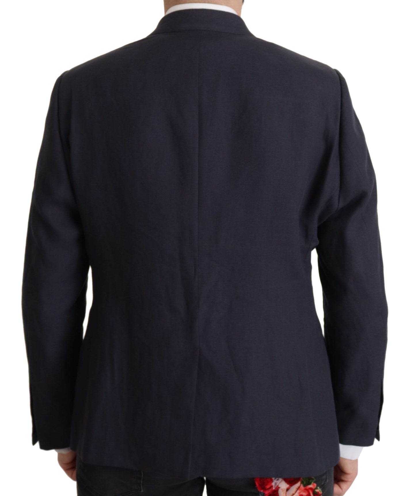 Dolce & Gabbana Men's Dark Blue ALTA SARTORIA Jacket Coat Blazer
