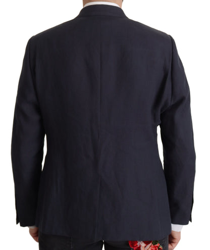 Dolce & Gabbana Men's Dark Blue ALTA SARTORIA Jacket Coat Blazer