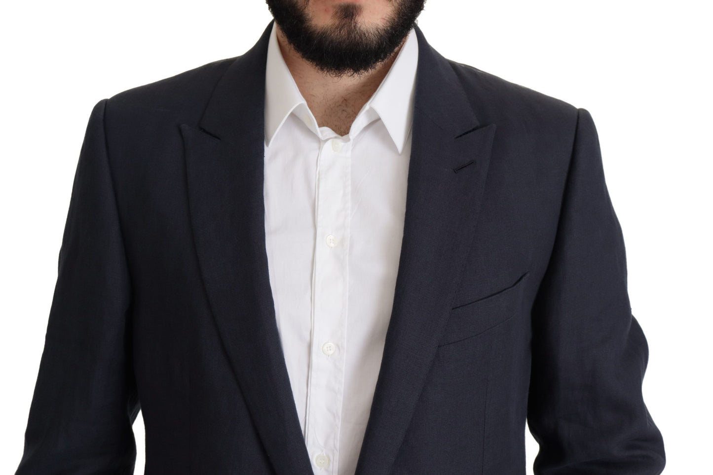 Dolce & Gabbana Men's Dark Blue ALTA SARTORIA Jacket Coat Blazer