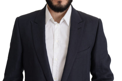 Dolce & Gabbana Men's Dark Blue ALTA SARTORIA Jacket Coat Blazer
