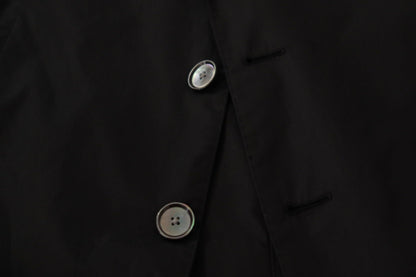 Dolce & Gabbana Men's Black Single Breasted TAORMINA Breasted Blazer
