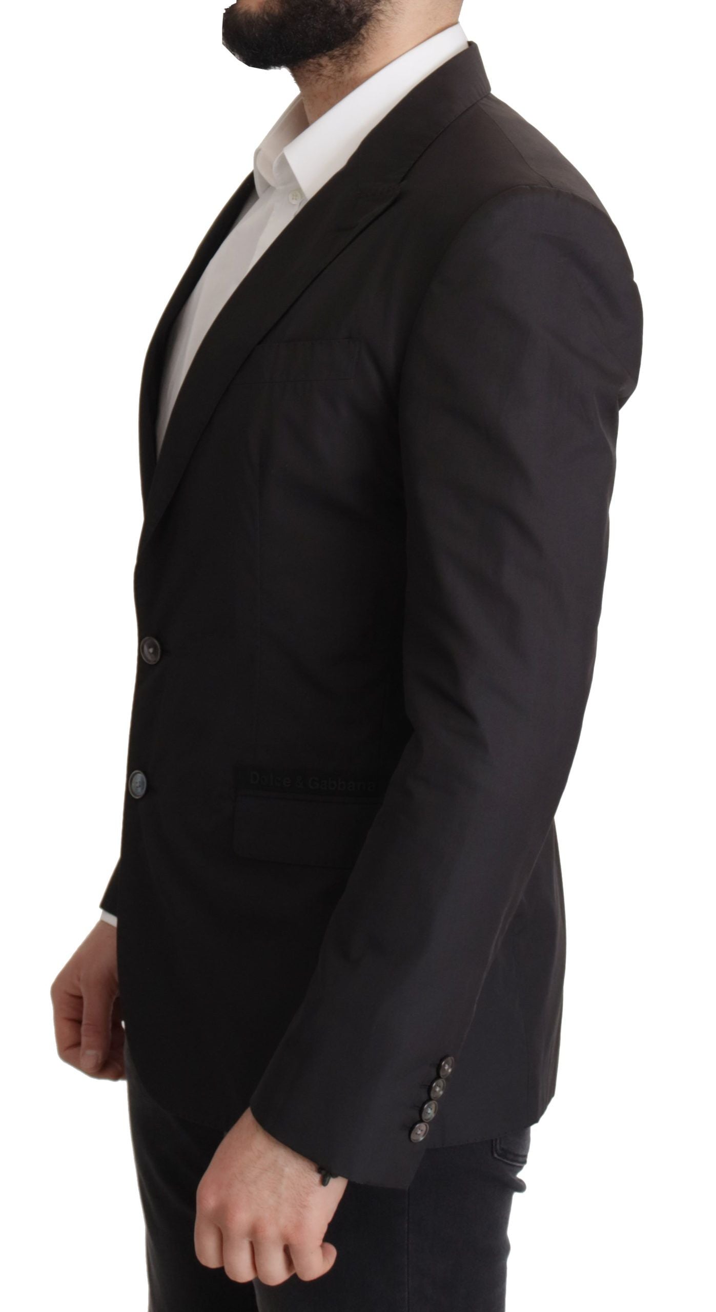 Dolce & Gabbana Men's Black Single Breasted TAORMINA Breasted Blazer