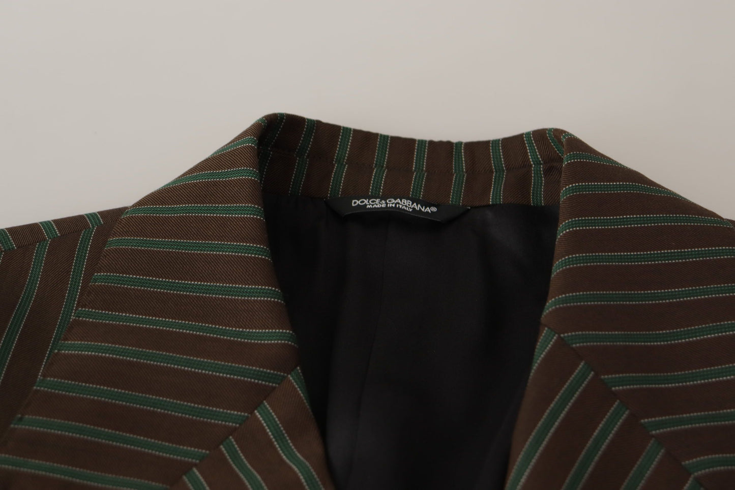 Dolce & Gabbana Men's Multicolour Stripes Double Breasted Blazer