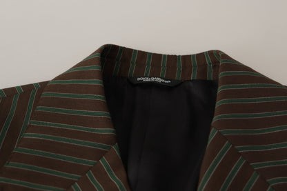 Dolce & Gabbana Men's Multicolour Stripes Double Breasted Blazer