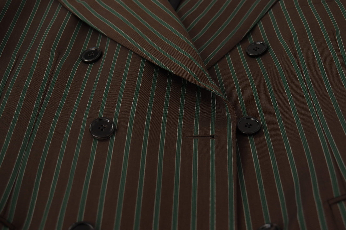 Dolce & Gabbana Men's Multicolour Stripes Double Breasted Blazer