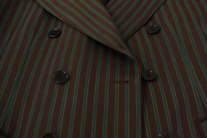 Dolce & Gabbana Men's Multicolour Stripes Double Breasted Blazer