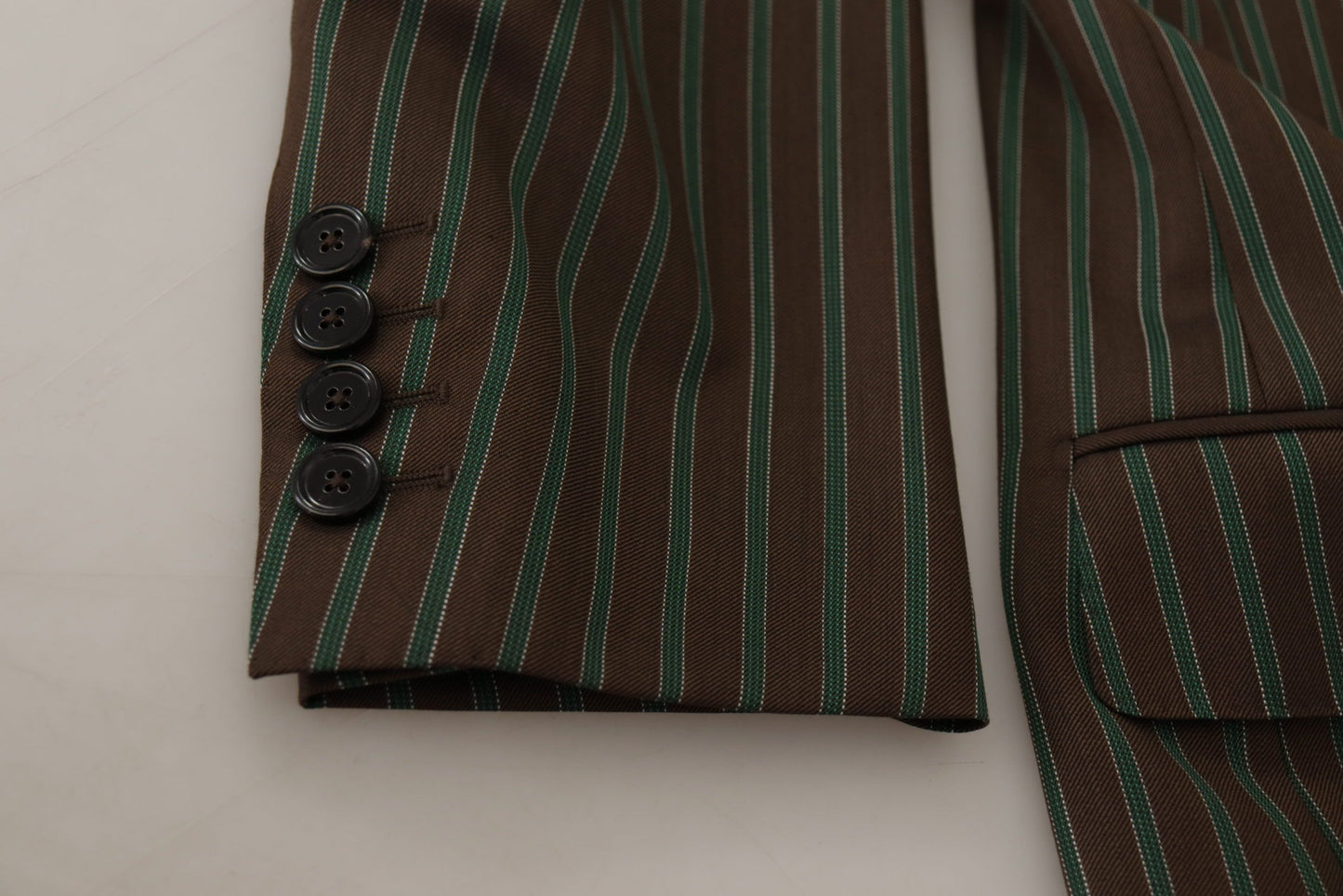 Dolce & Gabbana Men's Multicolour Stripes Double Breasted Blazer