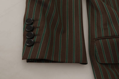 Dolce & Gabbana Men's Multicolour Stripes Double Breasted Blazer