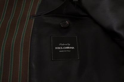 Dolce & Gabbana Men's Multicolour Stripes Double Breasted Blazer