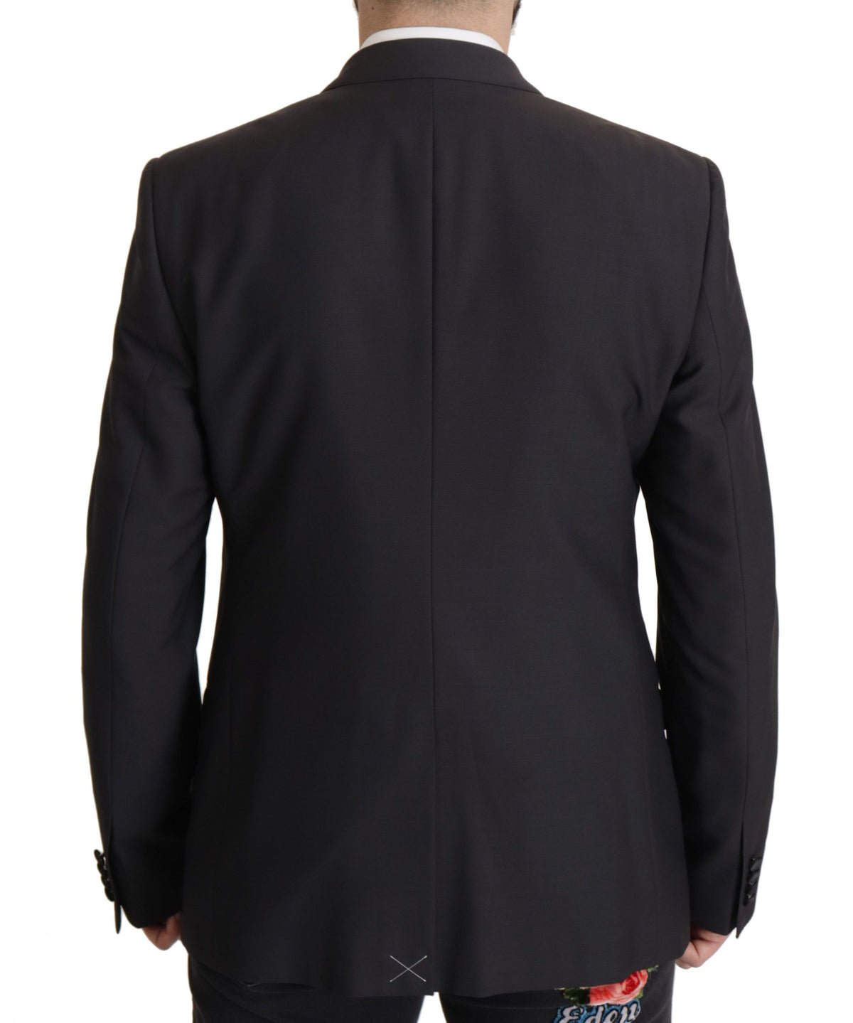 Dolce & Gabbana Men's Single Breasted Virgin Wool Silk & Viscose Blazer - Dark Blue