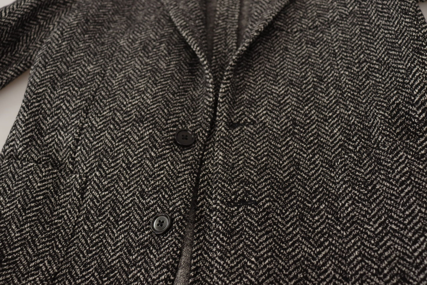 Dolce & Gabbana Men's Grey Cotton Single Breasted Fantasy Blazer