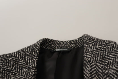 Dolce & Gabbana Men's Grey Cotton Single Breasted Fantasy Blazer