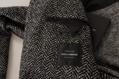 Dolce & Gabbana Men's Grey Cotton Single Breasted Fantasy Blazer