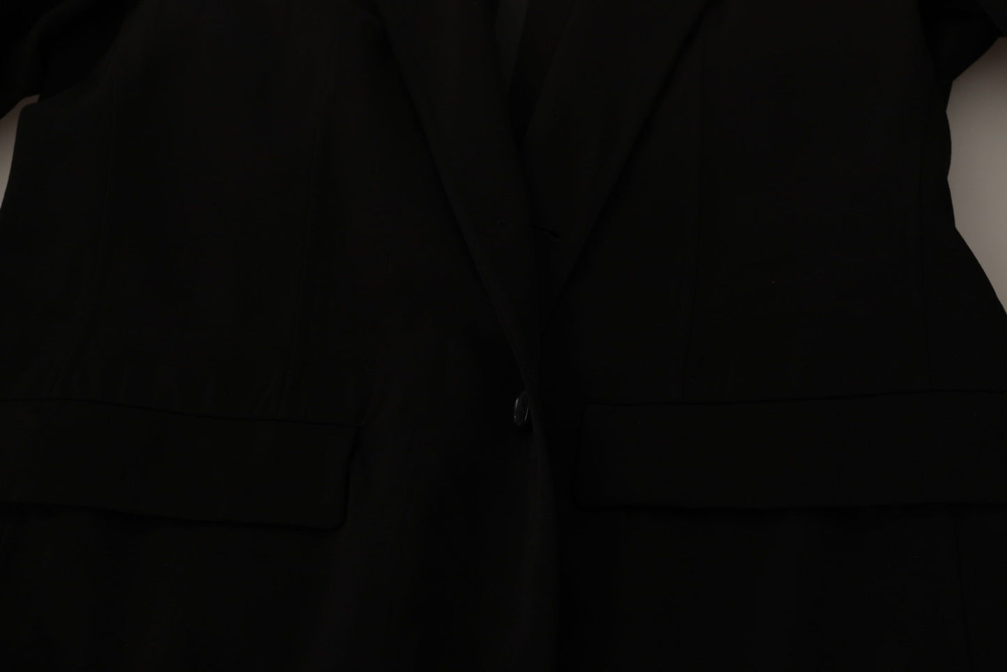 Dolce & Gabbana Men's Black Wool Single Breasted Coat Blazer