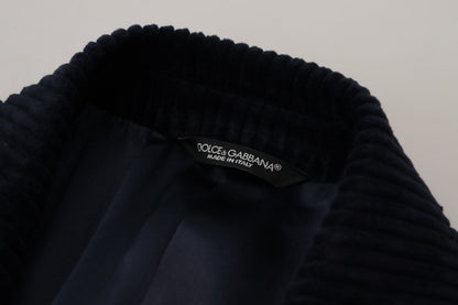 Dolce & Gabbana Men's Black Cotton Cardigan Long Coat Men Jacket