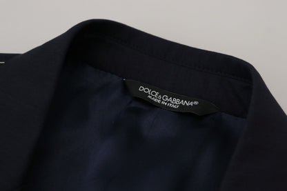 Dolce & Gabbana Men's Black Wool Single Breasted Coat Blazer