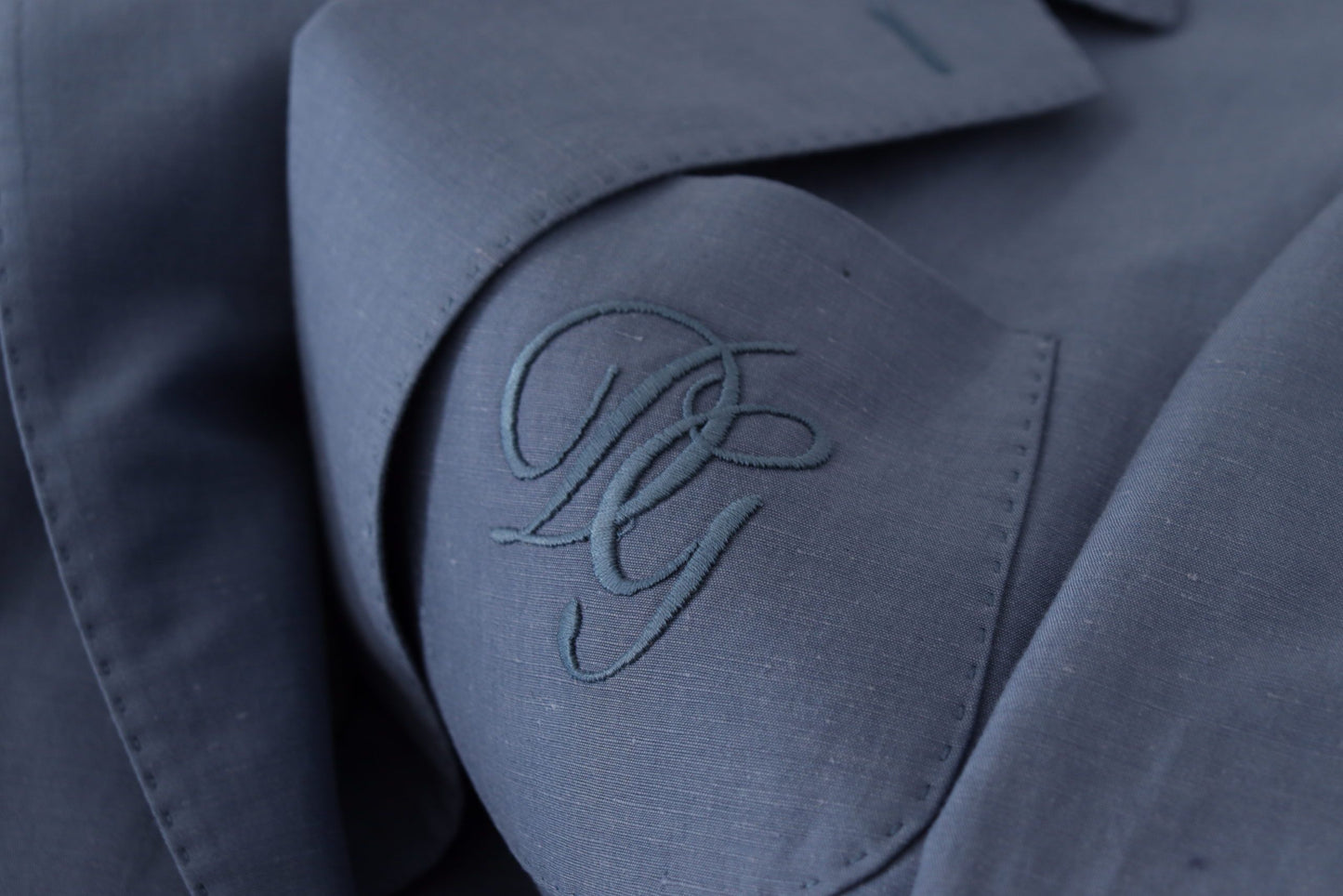 Dolce & Gabbana Men's Blue Single Breasted Logo Blazer Jacket