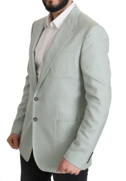 Dolce & Gabbana Men's Green Cashmere Jacket Blazer Jacket