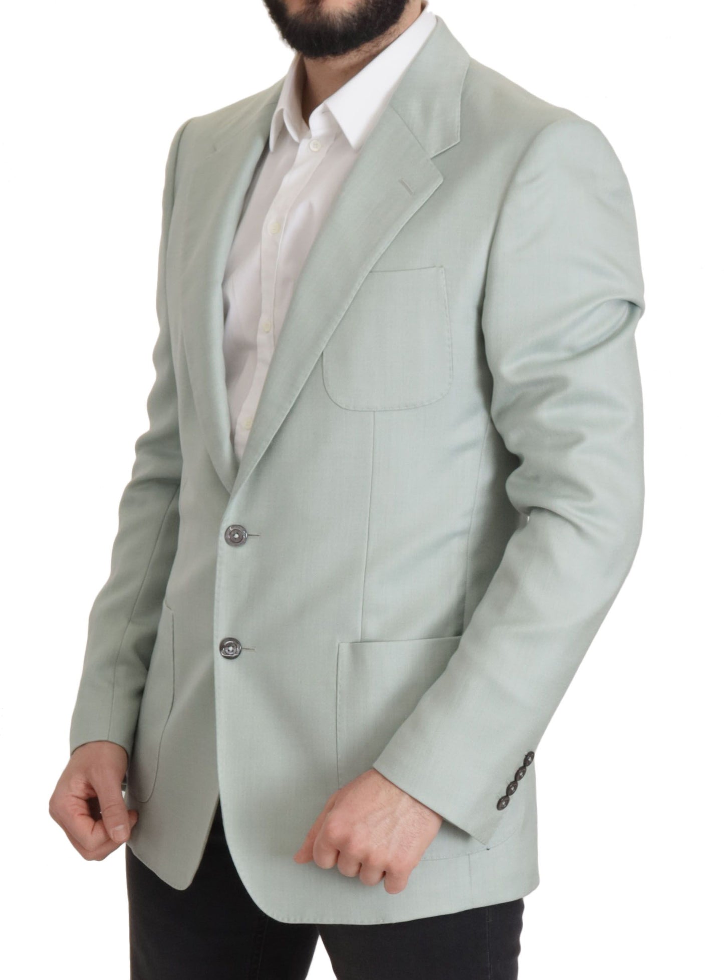Dolce & Gabbana Men's Green Cashmere Jacket Blazer Jacket