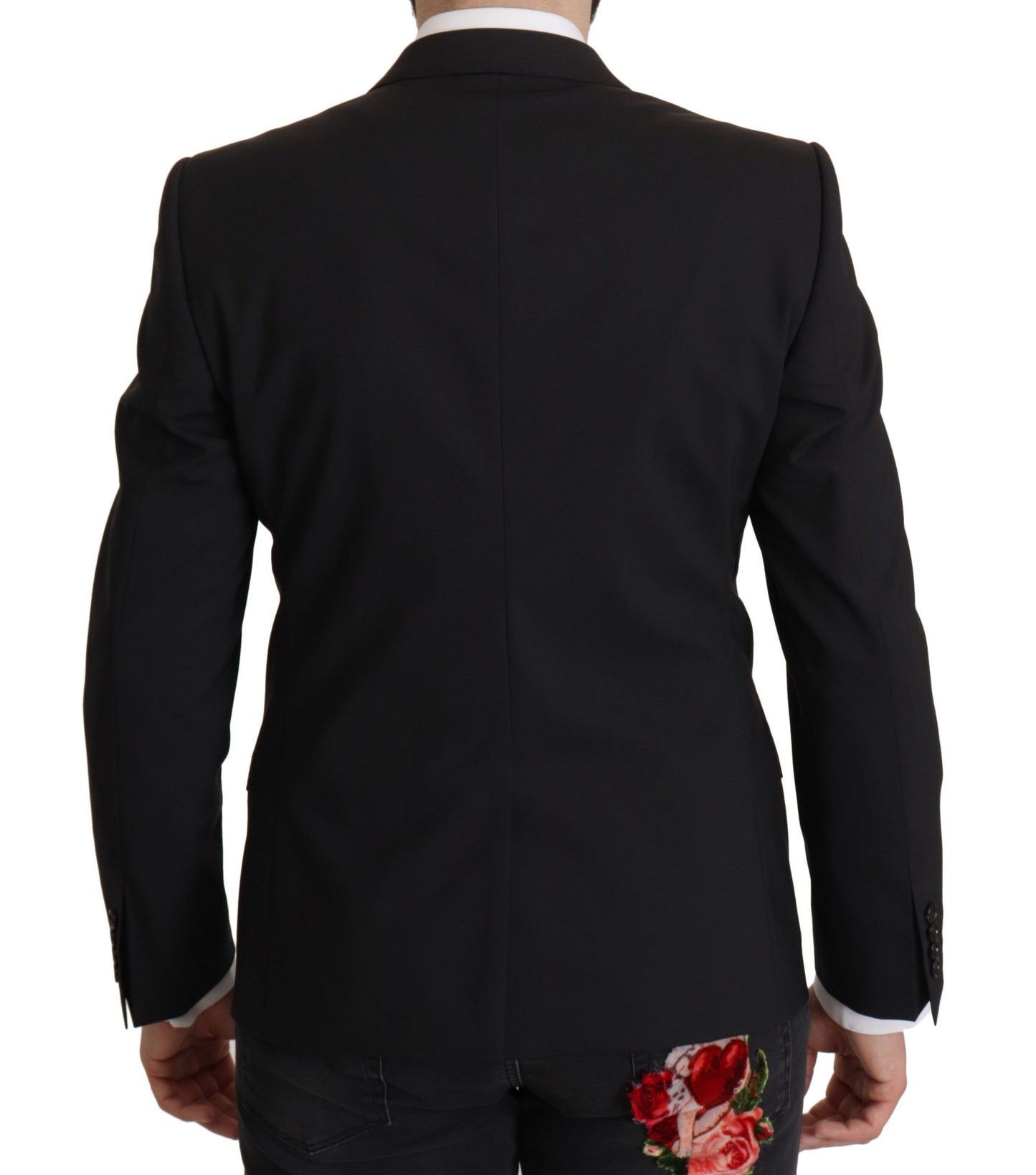 Dolce & Gabbana Men's Black Single Breasted Jacket MARTINI Blazer