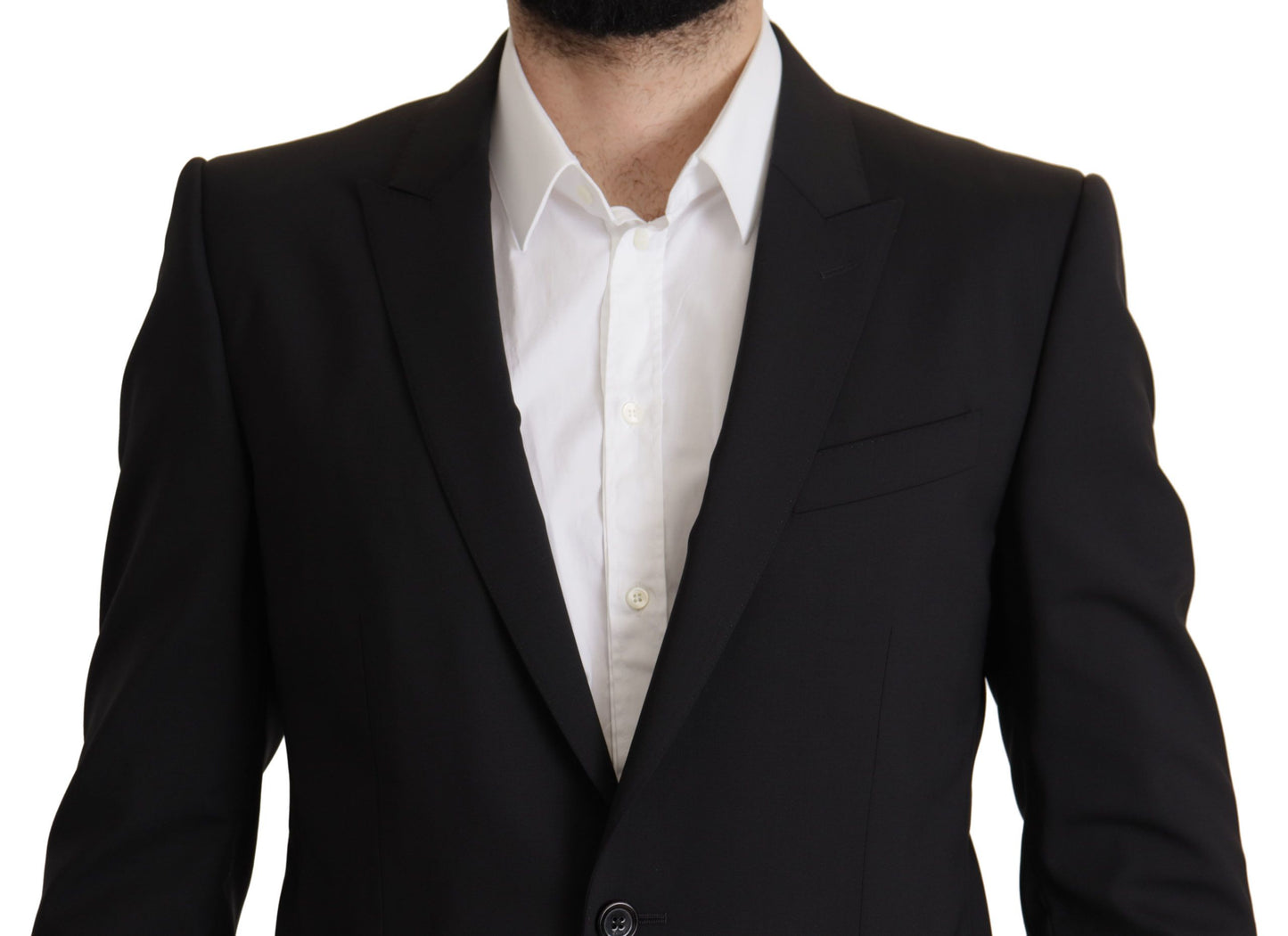 Dolce & Gabbana Men's Black Single Breasted Jacket MARTINI Blazer