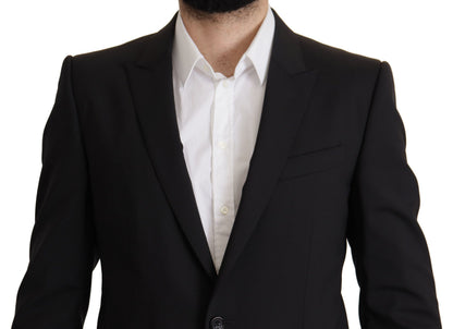 Dolce & Gabbana Men's Black Single Breasted Jacket MARTINI Blazer