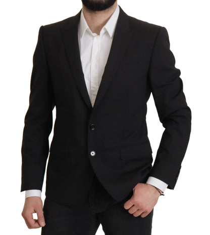 Dolce & Gabbana Men's Black Single Breasted Jacket MARTINI Blazer