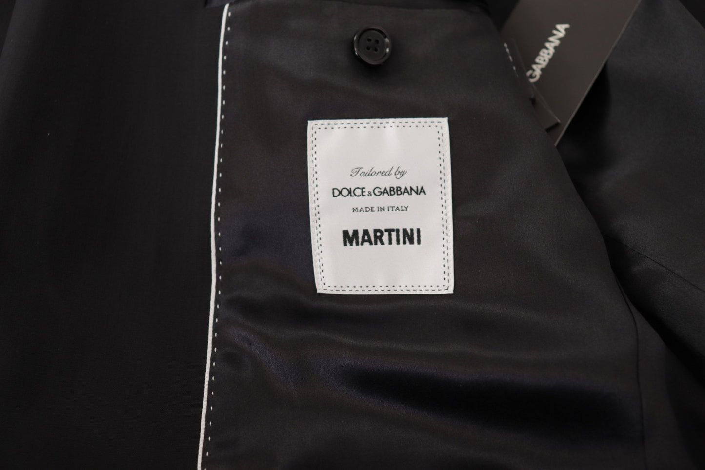 Dolce & Gabbana Men's Black Single Breasted Jacket MARTINI Blazer