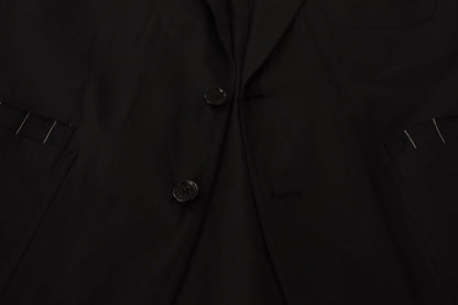 Dolce & Gabbana Elegant Black Cotton-Wool Blend Blazer Jacket