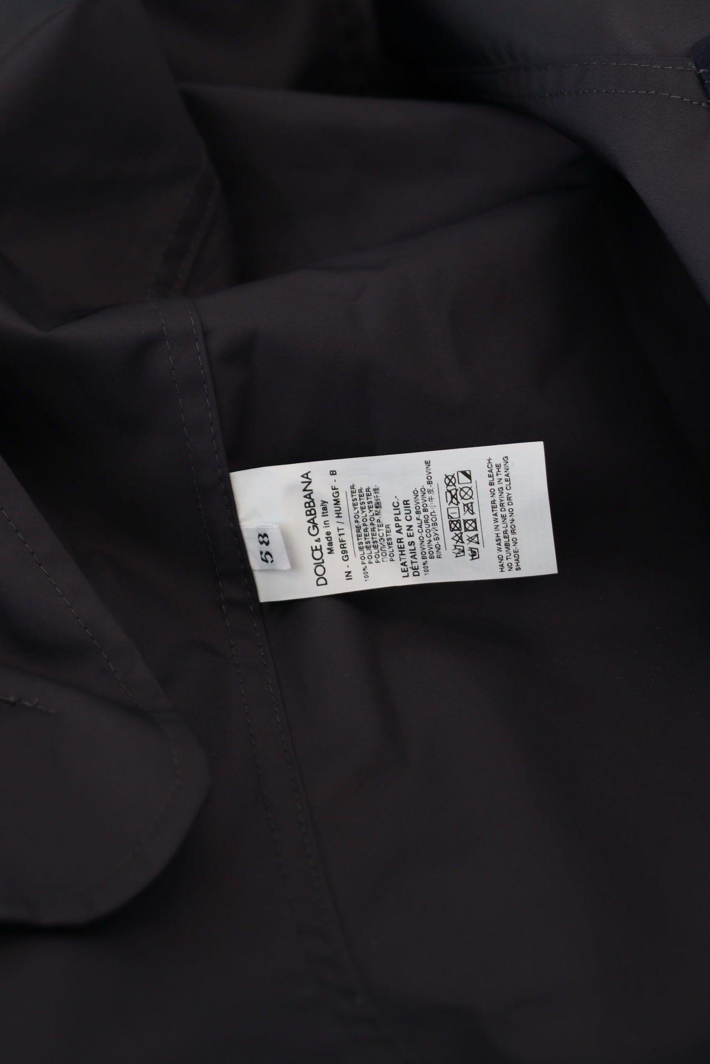 Dolce & Gabbana Blue Hooded Double Breasted Coat Jacket