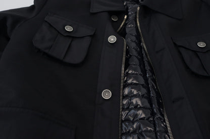 Dolce & Gabbana Men's Elegant Full Zip Black Wool Blend Jacket