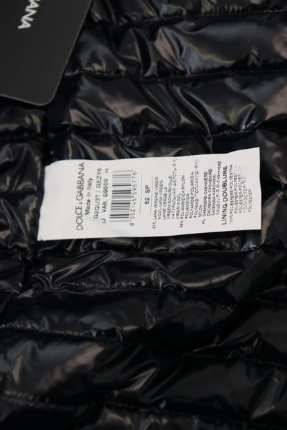 Dolce & Gabbana Men's Elegant Full Zip Black Wool Blend Jacket
