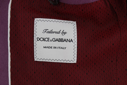 Dolce & Gabbana Men's Purple Cashmere Slim Fit Blazer Jacket